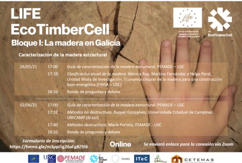 Dispoñibles as conclusións dos webinars: "Caracterización da madeira estrutural"